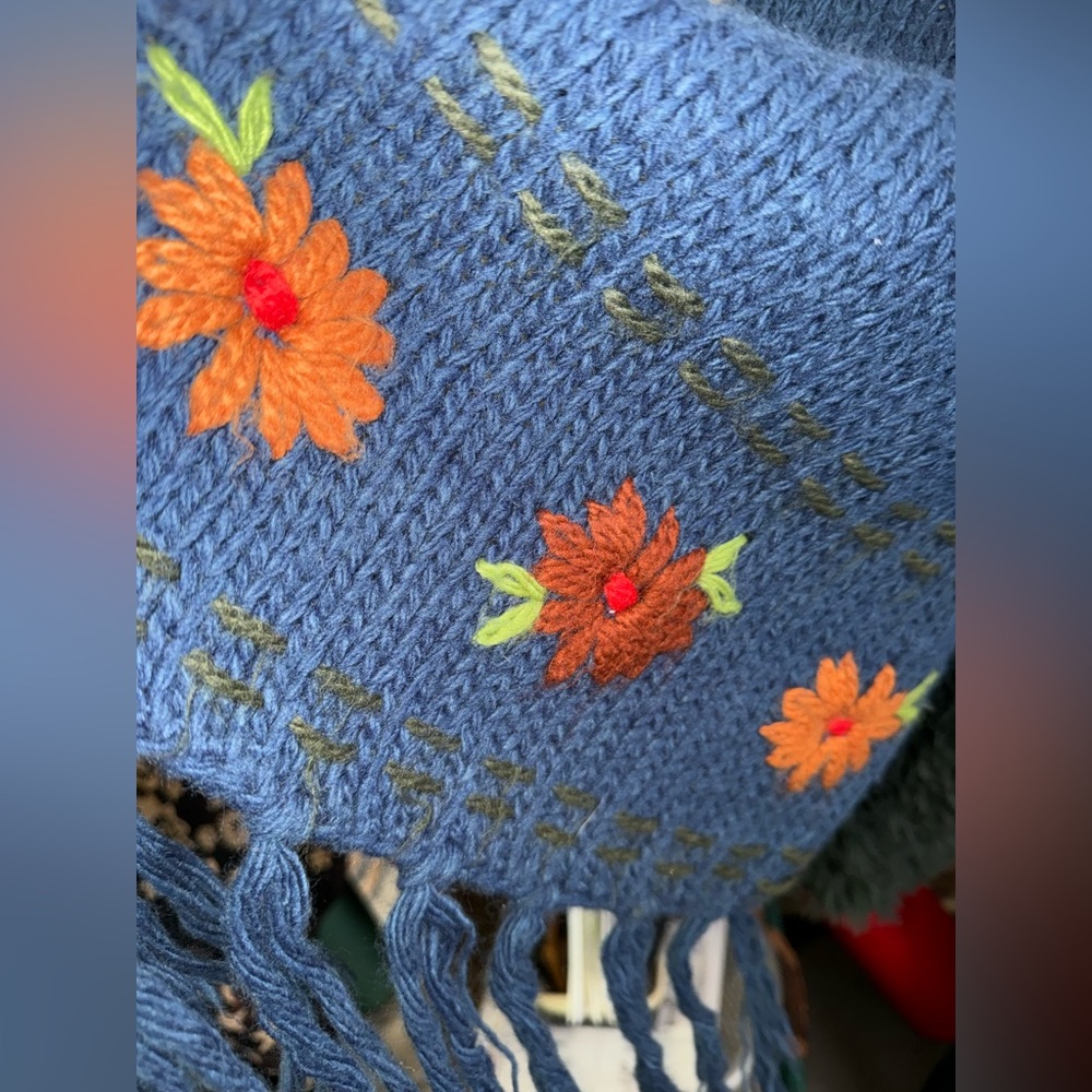 Alessandra Bacci Scarpelini vintage embroidered scarf